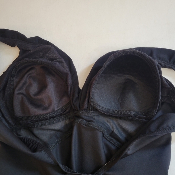 Miraclesuit Pandora One Piece Swimsuit 8 (READ) Black Slimming Mesh Twist Front - Picture 4 of 10